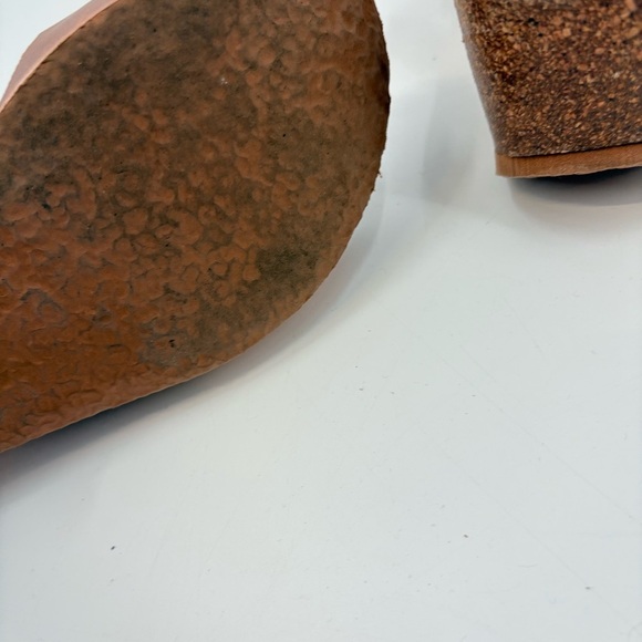 Bayton Bronze Wedge Slip On Cork Sandals Size 39 - Picture 8 of 9
